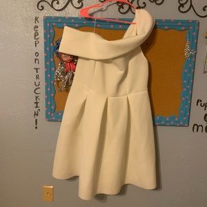 White off the shoulder dress
